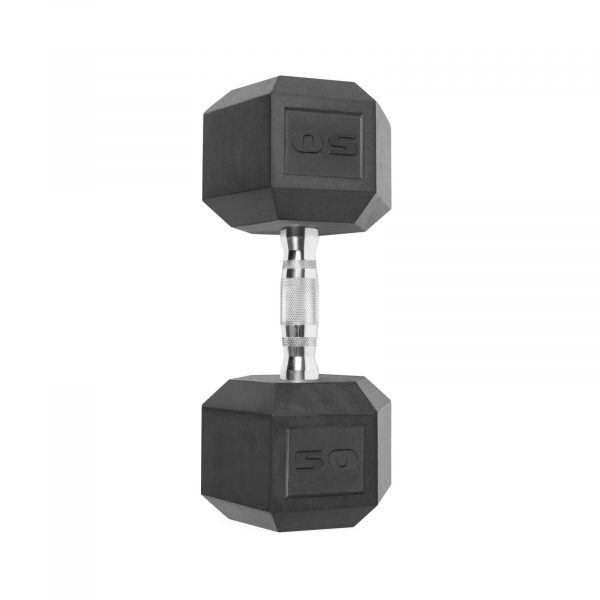 CAP Barbell, 50lb Coated Hex Dumbbell, Single
