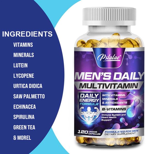 Men’s Daily Multivitamin – Vitamins & Minerals – Highest Potency, Energy Booster