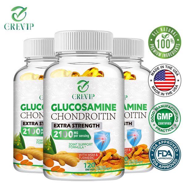 Glucosamine Chondroitin – Turmeric, MSM – Relieve Joint Inflammation & Pain