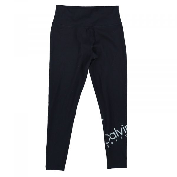 Calvin Klein Womens Logo 78 Leggings Athleticwear Gym Pants Black Small New