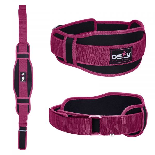 DEFY Weight Lifting Women’s Training Fitness Bodybuilding Gym Support Belt Pink