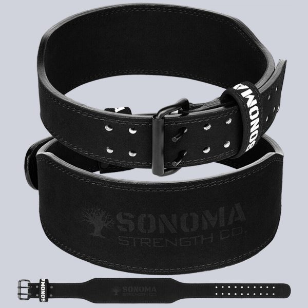 Leather Weight Lifting Belt – Deadlift, Gym Fitness, Training Support, 4” Wide
