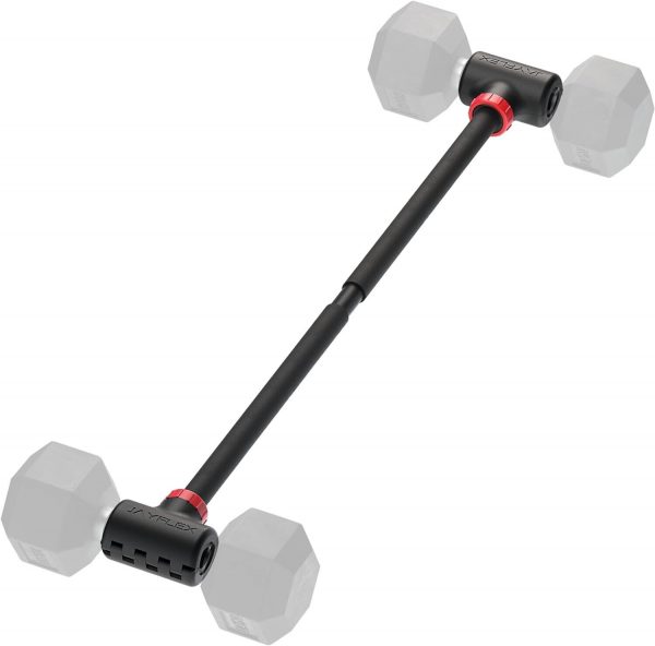 Jayflex Hyperbell Dumbbell Converter – Convert Dumbbells to Barbell Set and K…