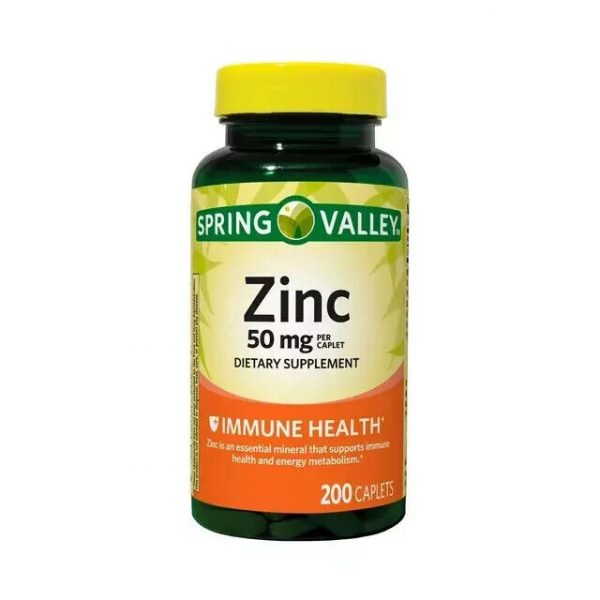 Spring Valley Zinc Caplets Dietary Supplement- 50 Mg- 200 Count,