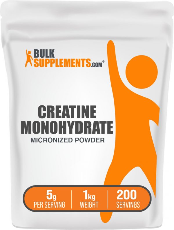 BulkSupplements Pure Creatine Monohydrate (Micronized) 1kg – 5g Per Serving