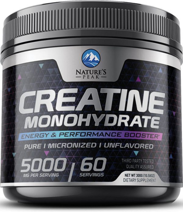 Creatine Monohydrate Micronized Powder 5000mg – Unflavored – Workout Supplement