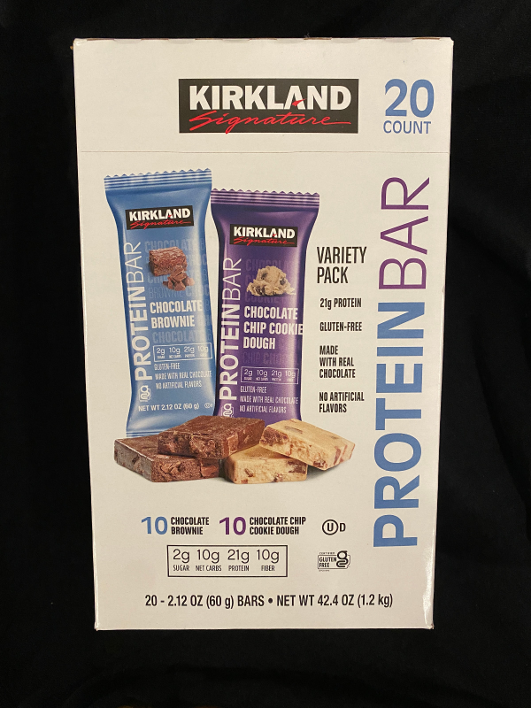 Kirkland Signature Protein Bar Chocolate Brownie & Cookie Dough, 2.12 Ounce Bars