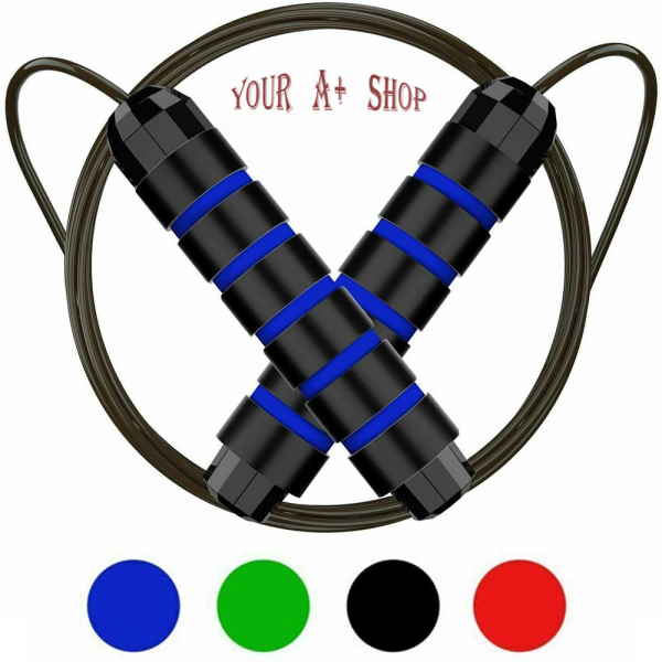 Jump Rope Skipping Aerobic Exercise Boxing Adjustable Bearing Speed Workout US