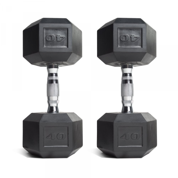 CAP Barbell Rubber-Coated Hex Dumbbells, Set of 2 , Pair -NEW
