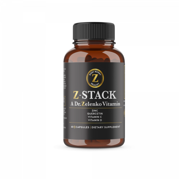 Z-STACK ZINC, QUERCETIN DIHYDRATE, VITAMIN C & D. a Dr. Zelenko Kosher Vitamin