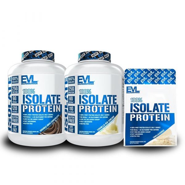 Evlution Nutrition 100% Whey Protein Isolate 1lb & 5lb – All Flavors