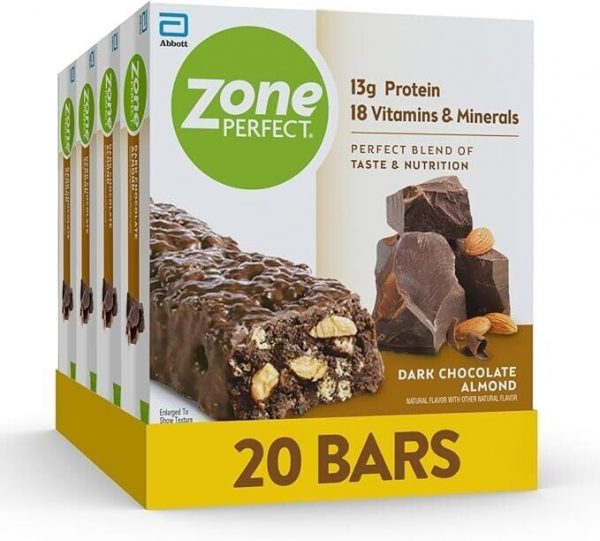 ZonePerfect Protein 20 Bars, 13g Protein, 18 Vitamins  Minerals,Nutritious Snack