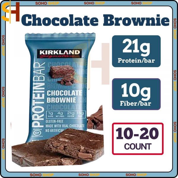 Kirkland Signature Protein Bar Chocolate Brownie – 21g protein/bar – 2.12 oz