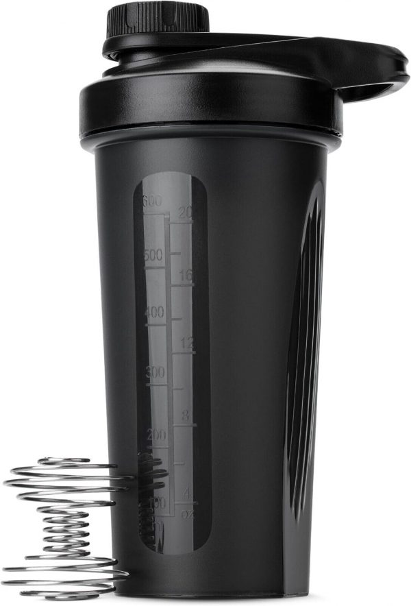 Shaker Bottles for Protein Mixes with Twist Cap with Wire Whisk Ball, 28 oz