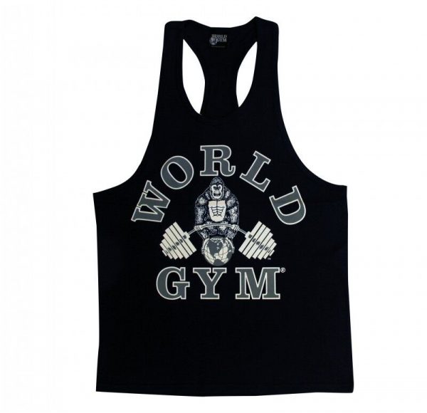 World Gym Workout Tank Top Racerback Bodybuilding Gym Clothes – W310