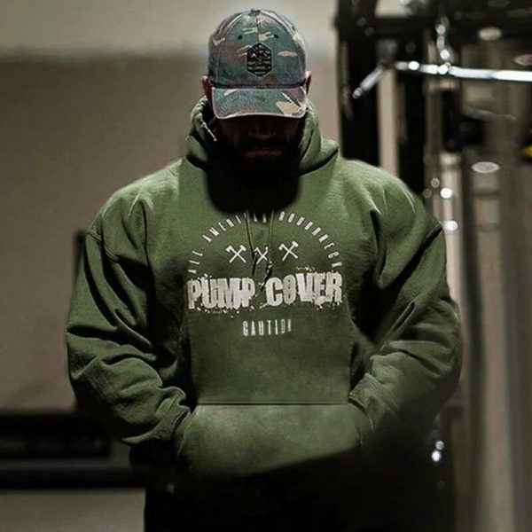 Fitness Hoodie Bodybuilding Workout Casual Gym Pullover Sweatshirts Clothing