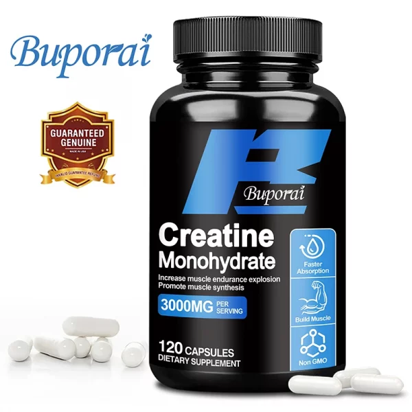 Creatine Monohydrate – Supports Muscle, Energy and Cognitive Function, Increases Lean Muscle Mass – Gluten Free