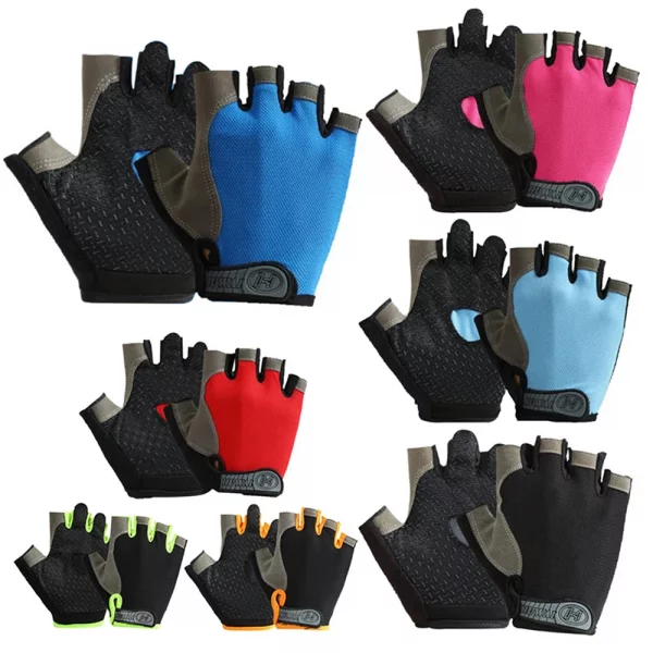 Summer Cycling Sports Gloves For Men’s Fitness Training Fingerless Women’s Fitness Bicycles Anti-slip and Breathable Sports