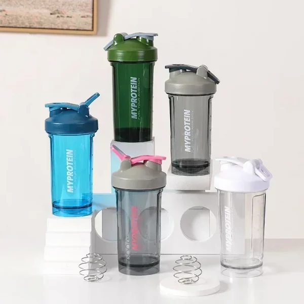 500ML Fitness Portable Water Blender Milkshake Protein Powder Mixing Cup Transparent Graduated Cup Sports Shake Bottles