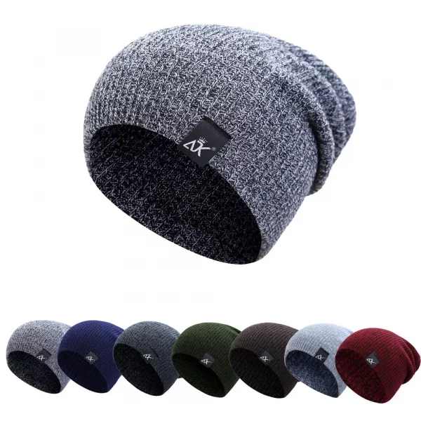 Winter Caps for Women Men Outdoor Camping Hiking Running Knitted Beanie Hat Hip Hop Bonnet Hat Unisex Winter Warm Casual Cap
